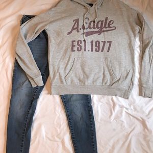 Aeropostale Jean Jeggings & American Eagle Hoodie